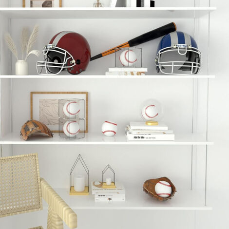 Boîte De Baseball En Acrylique, Présentoir De Balle De Tennis De Golf, étui Transparent Pour Support De Rangement Souvenir, Protection Uv Contre La Poussière