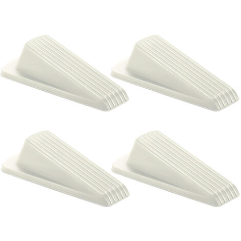 Fosmon - Lot De 3 Cales-portes En Caoutchouc Antidérapants - Support Mural Inclus - Non Toxiques, Sans Odeur - Pour Carrelage, Moquette, Bois, Stratifié