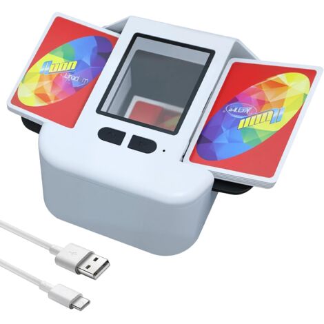 Mélangeur De Cartes électronique Rechargeable – Mélange 2 Jeux En 2 Sec, Batterie 2000 MAh, Silencieux, Pour Poker, Blackjack, Jeux De Société - 12