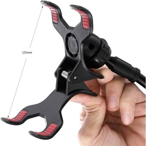 Support Téléphone Pour Lit - Flexible, Pince, Noir, Universel, Neuf