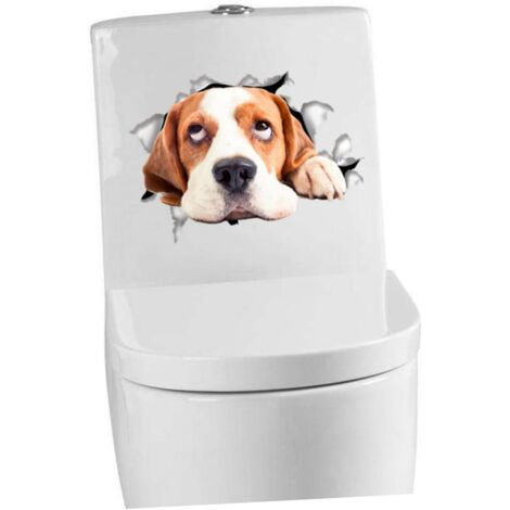 Autocollant WC Toilette Salle De Bain - Sticker Signalétique Pour Porte En Vinyle, Fabriqué En France