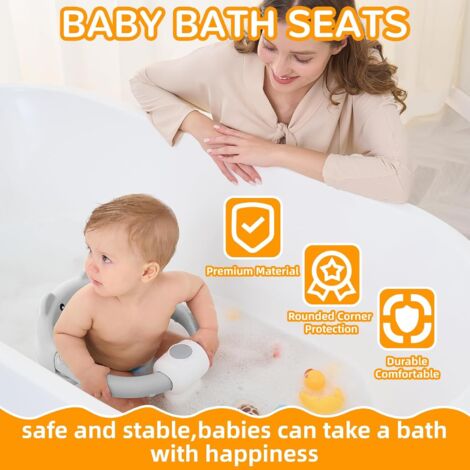 Siège De Bain Bébé Nemo Anatomique Avec Ventouses - Dès 6 Mois, Bleu