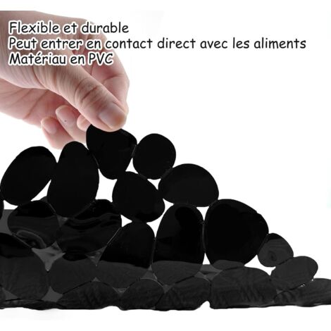 Séparateur D'évier En Silicone - Tapis Divisé Anti-odeurs Pour égouttage Vaisselle - Protection Plan De Travail 44.7x32.5 Cm