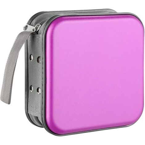 Étui multimédia zippé capacité 48 CD, protection souple pour maison et voiture (1/5)