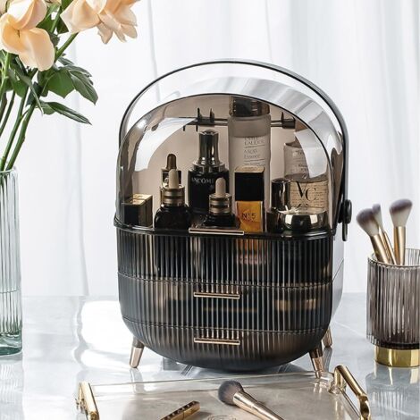 Boîte à tiroirs - organiseur de maquillages à 3 tiroirs en plastique - rangement pour