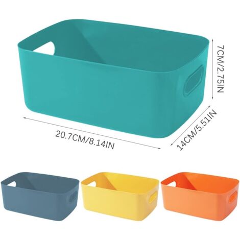 Boîte De Rangement Salle De Bain Rose - Organisateur Cotons, Médicaments, 8,5x22x13 Cm - 8