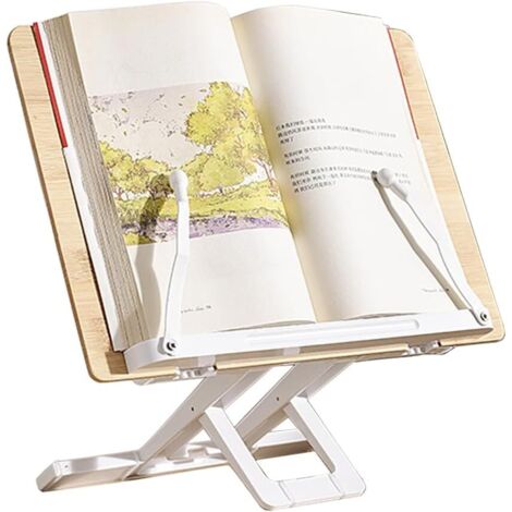 Support De Page De Livre En Bois - Marque-page Ergonomique En Forme De Losange Pour Une Lecture Confortable