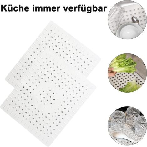 Protection Anti-éclaboussures Pour évier - Tapis Drainant Diatomite - 60x10 Cm - Évite Les Flaques - 9