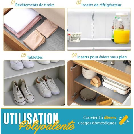 Tapis Fond De Tiroir Extérieur Tapis Antidérapant Pour Tiroirs 30x500cm - Protection EVA Pour Cuisine Et Rangement Fond De Tiroir Cuisine