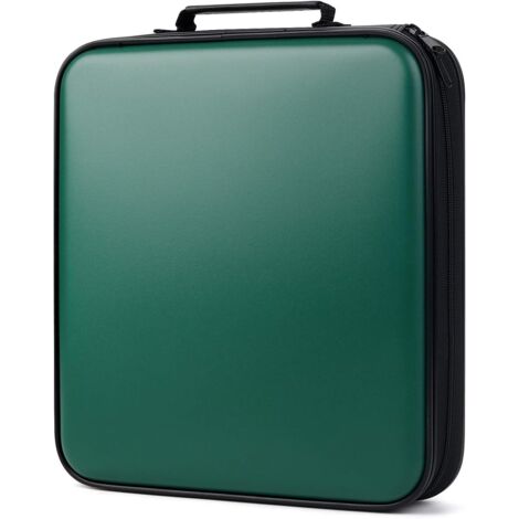 Étui rigide portable pour 160 CD/DVD, grand portefeuille film/musique/jeux, usage voiture inclus (1/5)