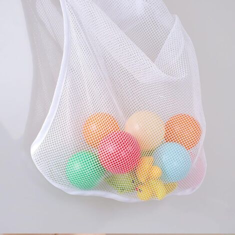 Filet de rangement de jouets de salle de bains en maille, sac de