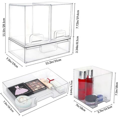 Tktouci Tiroirs De Bureau Sous Plan,Étagère De Rangement Sous Table