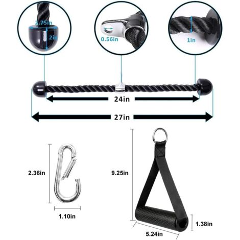 Corde de tirage unilatérale pour les triceps de Titanium Strength