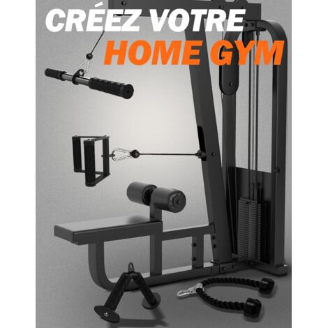 Rallonge Câble De Poulie Gym - 2 Câbles Acier Inoxydable 26 Cm - Pour Machine à Câble Maison