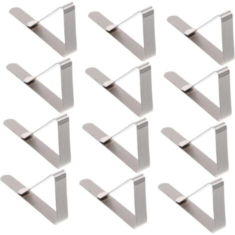 8pièces Pinces à Nappe Triangulaires Transparentes Support De Jupe De Table Outils De Fixation Pour Nappes 92236488