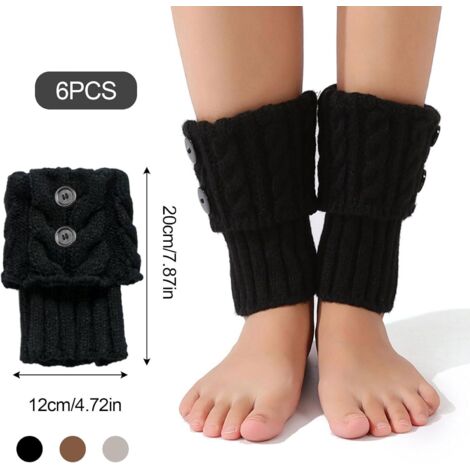 Xtinmee Lot de 4 paires de jambières longues tricotées pour femme - Pour l' hiver, le yoga, le ballet et la danse - Couleurs classiques Xtinmee Lot de 4 paires de jambières longues tricotées pour femme - Pour l' hiver, le yoga, le ballet et la danse - Couleurs classiques