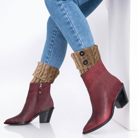 KEYRI Lot De 3 Paires De Jambières D'hiver En Tricot Doux Pour Femme L 783886