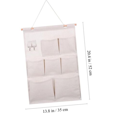 Poches Rangement Auto INFIVITA Organisateur Voiture - 40x25x24cm Avec Poches - Pour Siège Arrière Ou Avant - Tissu Oxford 600D Accessoire Auto Pratique