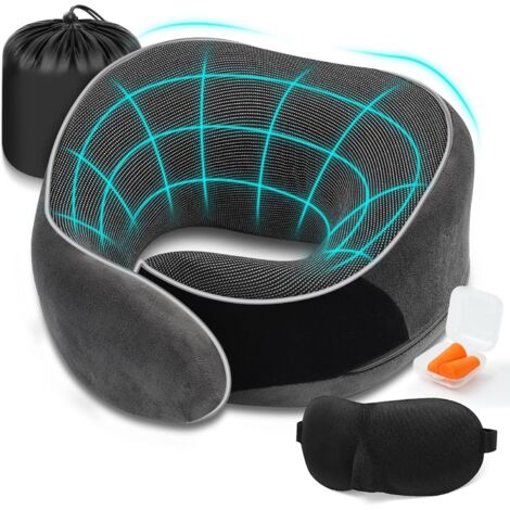 Coussin Lombaire Ergonomique Mémoire De Forme - Forme Papillon, Certifié Oeko-Tex, Pour Bureau, Voiture