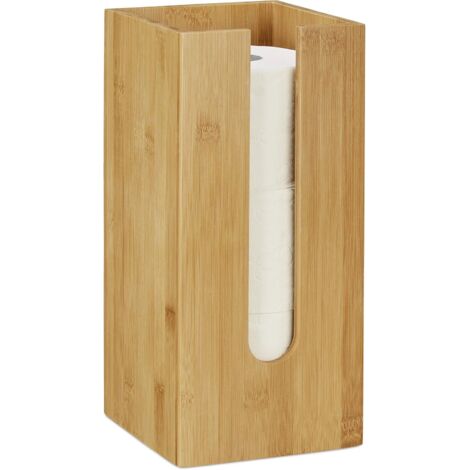 Porte-rouleaux Papier Toilette Debout Inox – 4 Rouleaux, Plateau Rangement, Pour Salle De Bain, Cuisine, Bureau