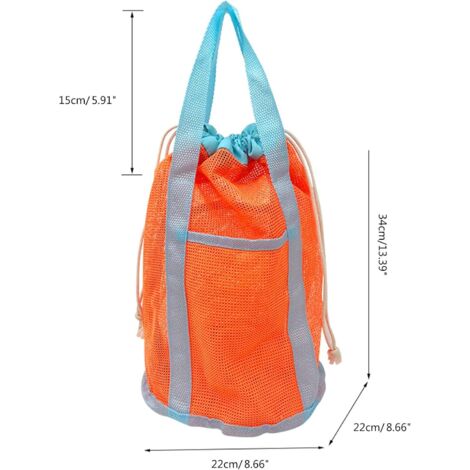 Sac De Plongée En Maille, Sac De Sport En Maille, Sac De Bain Cylindrique, Sac De Sport En Maille Pliable Pour La Plage, La Natation, Sac En Maille Pour équipement De Sport De Grande Capacité Pour La