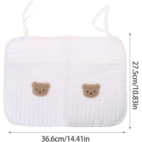 Sac De Rangement Lit Bébé Forme Lapin - Multifonction, Doux (coton/polyester) - 21,5x30x13,5cm