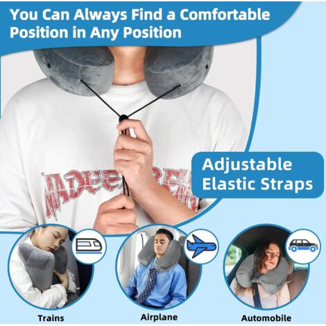 Housse De Transport Pour Coussin De Voyage - Sac étanche Avec Sangle Réglable - Pour Rangement En Avion, Train, Bureau