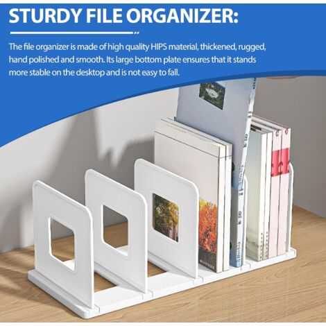 Étagère Inclinable En Bambou - Bibliothèque De Bureau 33x20x15 Cm - Rangement Élégant Pour Livres, Magazines, CD