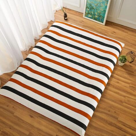 Housse De Futon Japonaise Lavable Avec Fermeture Éclair - Protection 360° Pour Matelas Au Sol - Taille 150x200cm