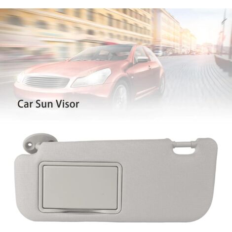 Pare-Soleil Voiture Côté Conducteur Gauche Avec Miroir - Compatible Levin 14-19 Gris