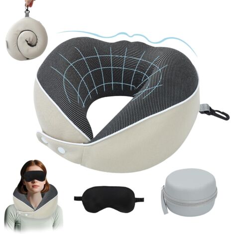 Sac De Transport Pour Coussin De Voyage – Étui étanche Avec Cordon, Pour Avion, Train, Bureau - 10