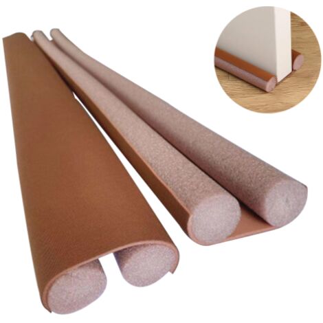 Joint d’étanchéité double sous porte, bande anti-bruit réglable, longueur 95 cm, isolation phonique. (1/5)