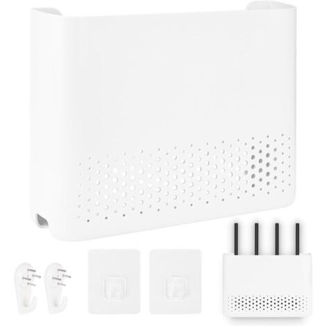 Boîte de Rangement pour Routeur WiFi, Cache Box 29.5 21.5 6cm, Étagère ...