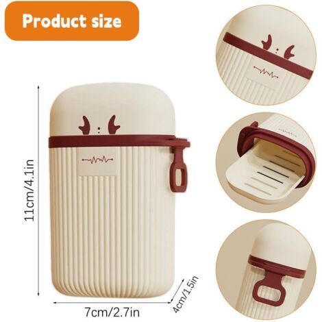 Rangement Savon Salle Bain Étanche Bailinks Avec Porte-Savon Intégré - Voyage, Salle De Bain, Camping - Anti Résidus (Bleu Brume) Boîte à Savon Rangement Savon Salle Bain Étanche Bailinks Avec Porte-Savon Intégré - Voyage, Salle De Bain, Camping - Anti Résidus (Bleu Brume) Boîte à Savon