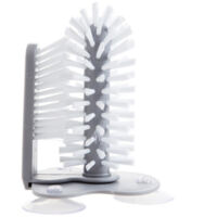Brosse de nettoyage à ventouse, brosse double brosse pour tasses, mugs, éviers, verres à vin, nettoyant pour la cuisine et le lavage.