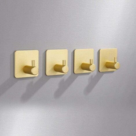Juego de 4 ganchos adhesivos para pared, para baño y cocina, prácticos ...
