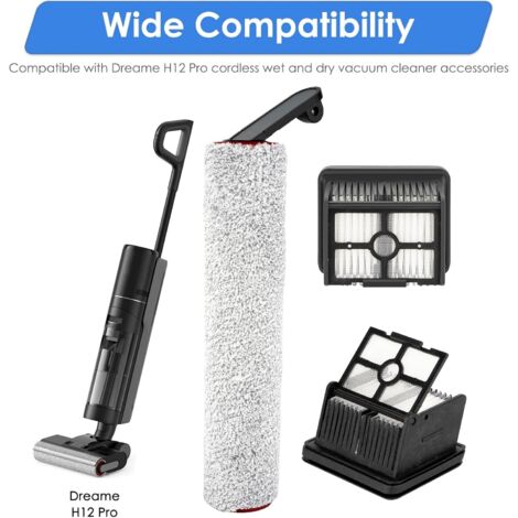 Brosse rotative et filtres Hepa pour aspirateur eau et poussière H14