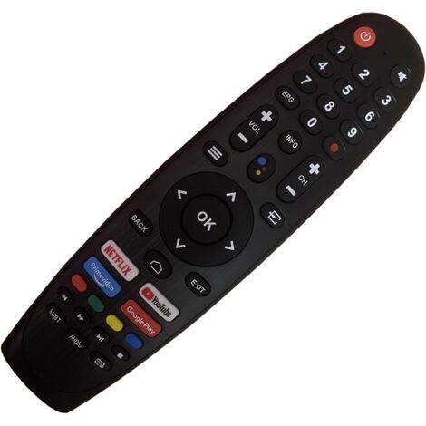 ALLIMITY Telecomando vocale Compatibile con PEAQ LED TV PTV24GH-5024C PTV32GH-5023C PTV32GF-5024C PTV32GH-5024C PTV32GQF-5024C PTV40GF-5024C PTV43AQU-5023C PTV50AQU-5023C PTV50GQU-5024C