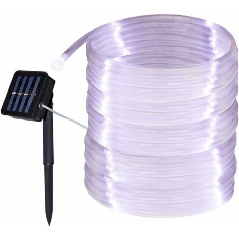 Guirlande Solaire Effet Flammes LED – 12,6 M, 15 Ampoules – Étanche IP65 – Pour Jardin, Terrasse, Fêtes