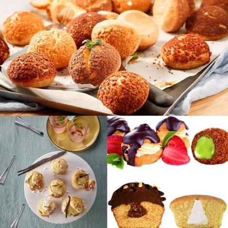 Lot De 3 Douilles Pâtisserie XOPOZON - Seringues 5/6/8mm Pour Choux, Cupcakes Et Garnitures - Acier Inoxydable
