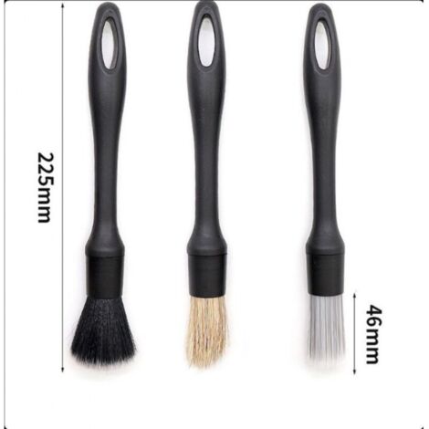 Kit 5 Pinceaux Nettoyage Voiture Detailing – Skyzone, Poils Doux, Anti-Rayures, Idéal Intérieur Extérieur & Roues