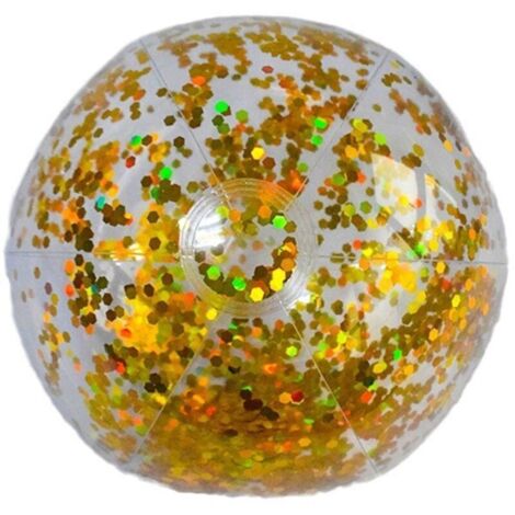 ZHAO GE Ballon D'Eau Gonflable à Paillettes – Jouet Piscine 40 Cm, PVC Transparent Scintillant – Lot De 4