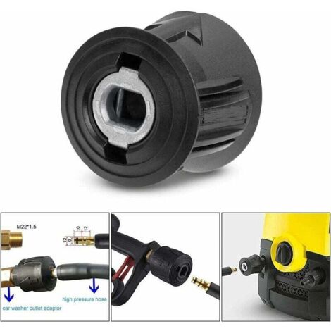 M MINGLE Lot D'Adaptateurs Tuyau Laveuse Haute Pression M22 Vers 3/8" - Kit Raccord Rapide 5000 PSI
