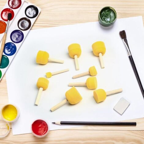 25 Pcs Peinture Pinceau Éponge Enfant Dessin Graffiti Brosse À Graffitis 25 Pcs Peinture Pinceau Éponge Enfant Dessin Graffiti Brosse À Graffitis