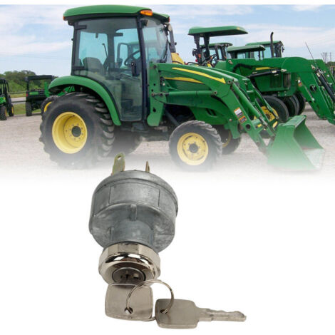 Interrupteur à Clé Allumage AR58126 Pour Tracteurs John Deere 322 330 655 755 Et Modèles Compatibles