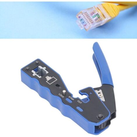 Pince Rj45 Pro Pince à Sertir pour Connecteurs RJ45 RJ11 RJ12, Outil de Sertissage ...