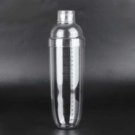 Cocktail Shaker BE-TOOL With Scale AS Plastic Wine Beverage Mixer Wine Drink Shaker Cup Bar Cocktails Fruit Tea Making Transparent 700ML Iced Tea Mix