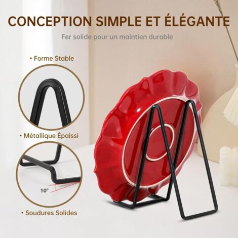 Présentoir Multifonction Déco Porte Assiette Chevalet Support Presentoir - 6 Pièces Support Assiette Decorative - Support Support Pour Assiettes Livres Cadres