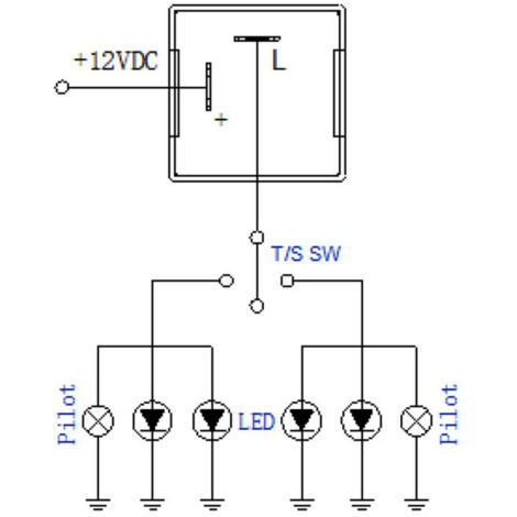 Relais De Clignotant LED EP27 5 Broches - Hyper Flash Fix 12V - Étanché - Compatible Clignotants LED