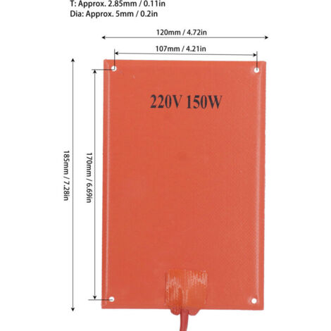 Lot De 6 Films Chauffants Polyimide 12V 7W 50x25mm – Adhésifs, Flexibles, Pour Chauffage Précis & Contrôle Température (0-120°C)